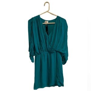 Parker Turquoise 100% Silk XS Dress NWT See Description / Photos